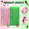 4 Pack 3.28 x 6.56 ft Streamers Backdrop Party Decoration Witch Party Decor Metal Tinsel Foil Fringe Curtains Backdrop Curtains Streamer for Witch Decor(Pink and Green,Tinsel Curtain)